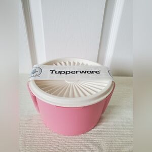 Pink Tupperware Canister